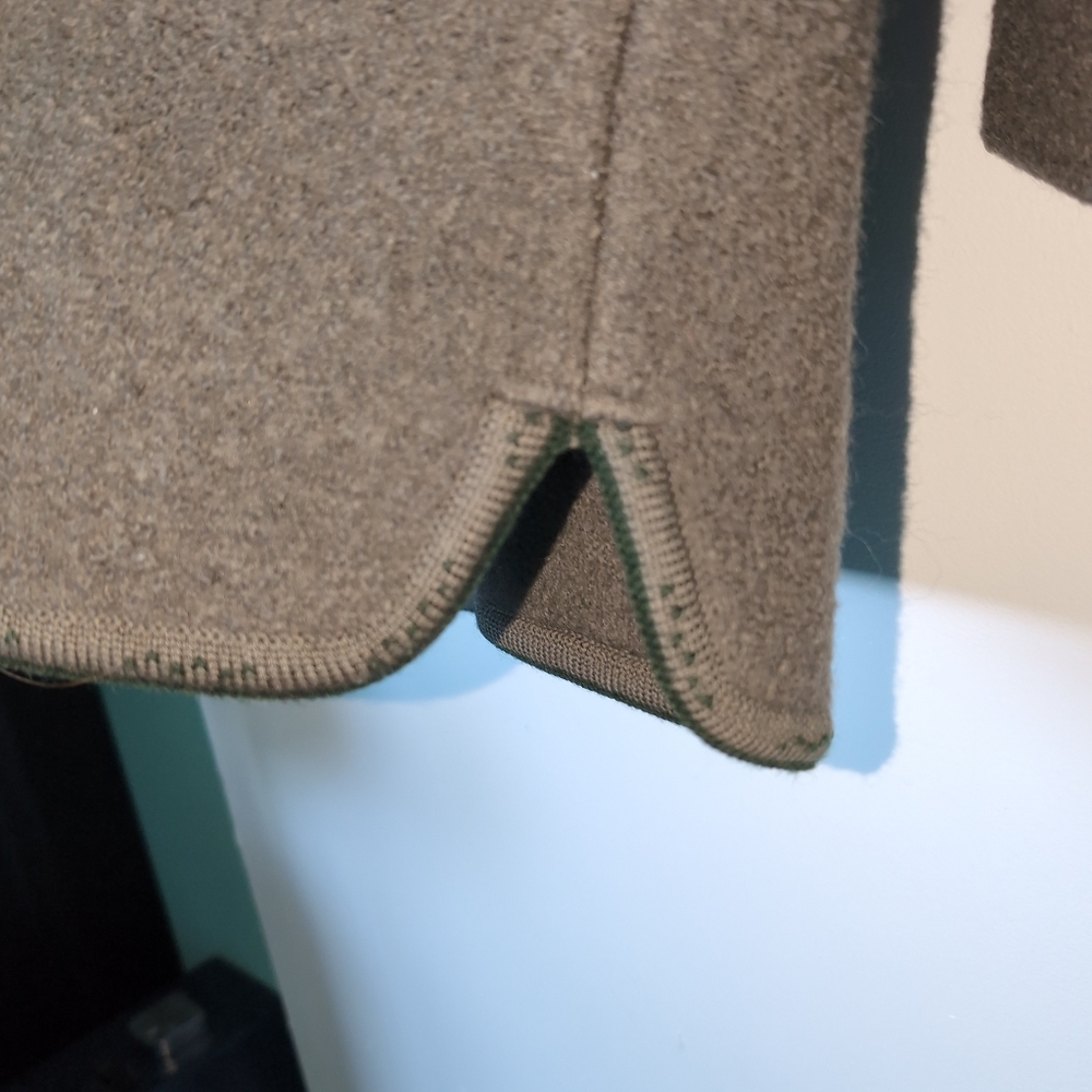 Gaddy Collection Embroidered Green Wool Cardigan - Picture 8 of 10